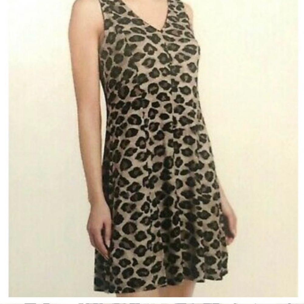 NWT Leopard Print Sleeveless Dress – Flowy A-Line – Size Medium